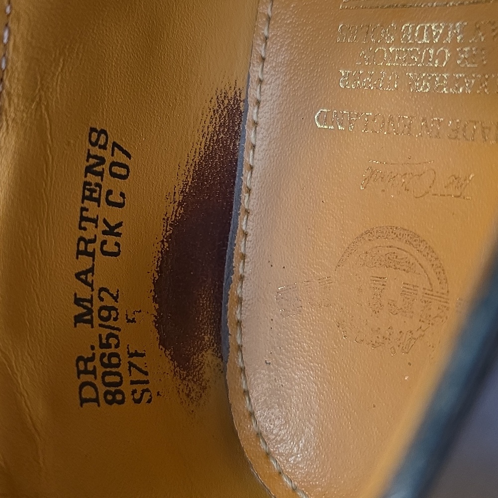 Dr. Martens VTG Dark Navy Double T Strap Mary Jane 8065 /92 UK 5 (7.5-8) MIE🦋 - Picture 4 of 16